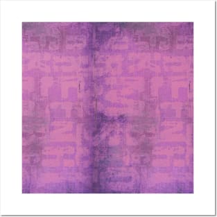 Purple Graffiti text Posters and Art